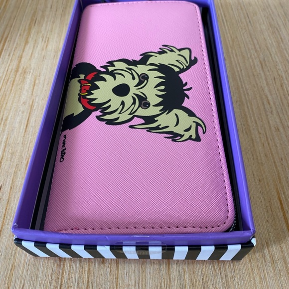 Marc Tetro Yorkie Zippered Wallet NIB NWT In Gift Box Yorkshire Terrier Dog - Picture 4 of 11